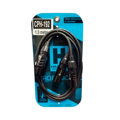 CABLE 1 JACK CANON A 2 PLUGS CANON (Harden)