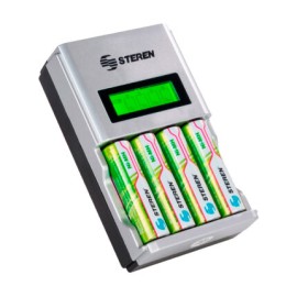 CARGADOR DE BATERIAS INTELIGENTE BAT/AA/AAA C4 PILAS (steren)