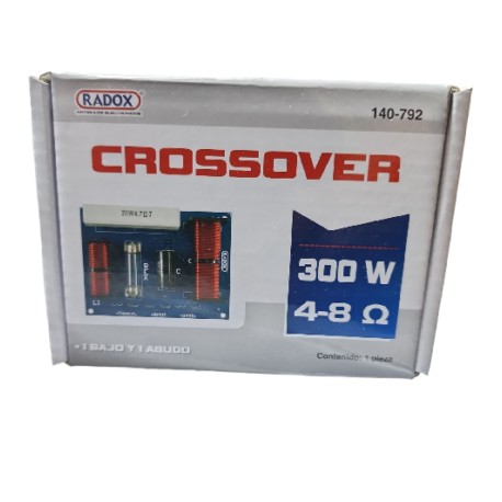 CROSSOVER  4-8 OHMS 300W 1 BAJO 1 AGUDO (Radox)