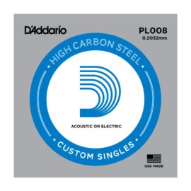 CUERDA CAL08 D ADDARIO ACERO LISA