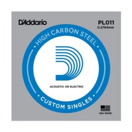 CUERDA CAL11 DE ACERO LISA (d’addario)