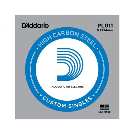 CUERDA CAL11 DE ACERO LISA (d’addario)