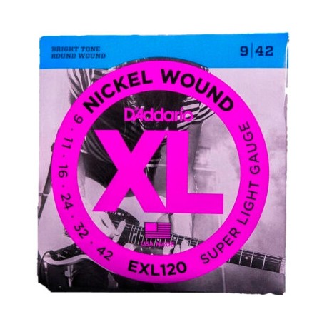 ENCORDADURA GUITARRA ELECTRICA ADDARIO MODELO EXL120