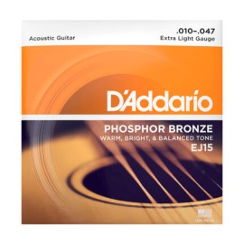 ENCORDADURA GUITARRA ELECTROACUSTICA EJ15 PHOSPHOR (d’addario)