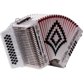 ACORDEON 31 BOTONES 12 BAJOS ESTANDAR BLANCO (Montanar)