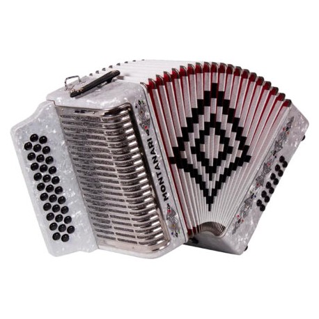 ACORDEON 31 BOTONES 12 BAJOS ESTANDAR BLANCO (Montanar)
