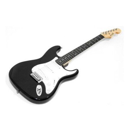 GUITARRA ELECTRICA TIPO STRATOCASTER NEGRA METALICO (mccartney)