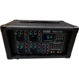 MEZCLADORA AMPLIFICADA 4 CANALES USB/SD/BLUTOOTH 150W (romms)