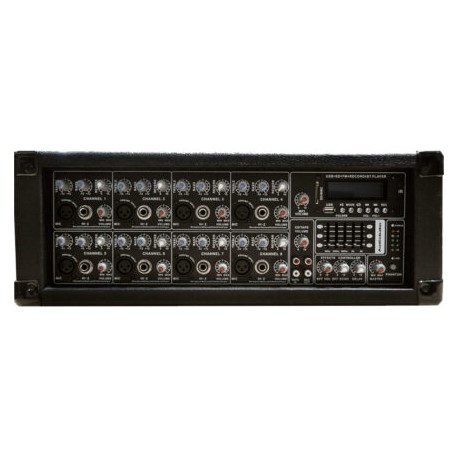 MEZCLADORA AMPLIFICADA 8 CH (Audiobahn)