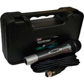 MICROFONO ALAMBRICO APARIENCIA METALICA CON ESTUCHE MARCA (