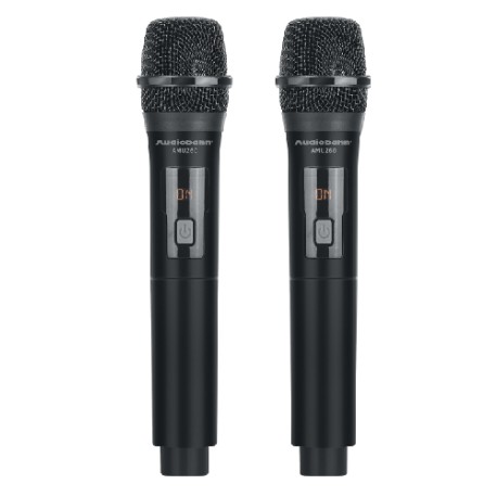 MICROFONOS INALAMBRICOS (Audiobahn) UHF MOD AMU260