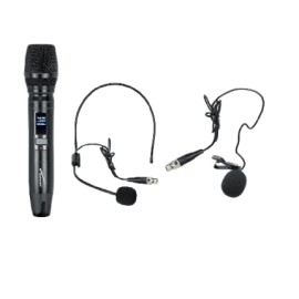 MICROFONOS INALAMBRICOS (Audiobahn) UHF MOD AMU320