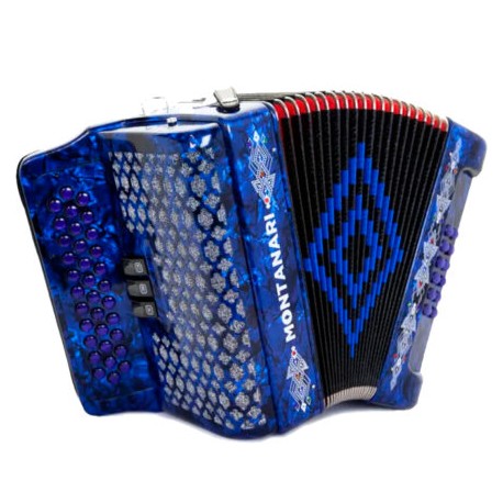 ACORDEON 34 BOTONES 12 BAJOS ESTANDAR AZUL (Montanar)