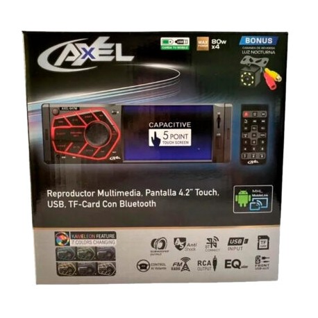 AUTOESTEREO CON PANTALLA TOUCH 4.2 (Steel Pro)