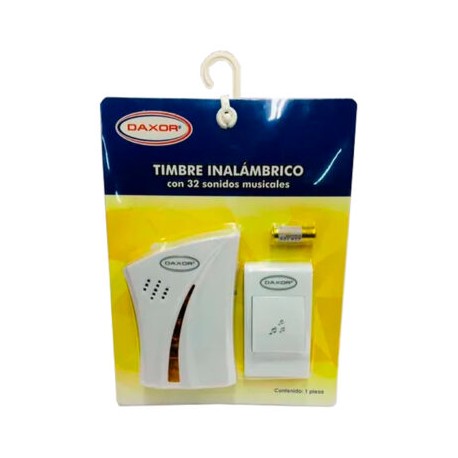 TIMBRE INALAMBRICO P/TOMACORRIENTE daxor
