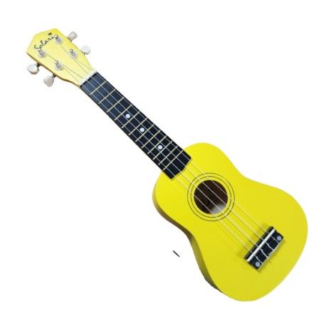 UKULELE SOPRANO CON FUNDA COLOR AMARILLO (Solar)