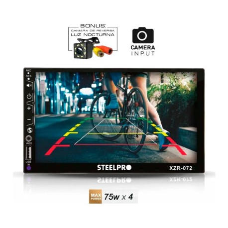 AUTOESTEREO MIRRORLINK BLUETOOTH STEELPRO TACTIL