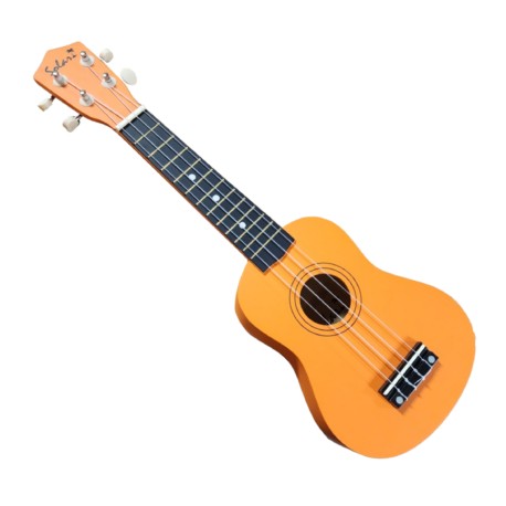 UKULELE SOPRANO CON FUNDA COLOR NARANJA (Solar)