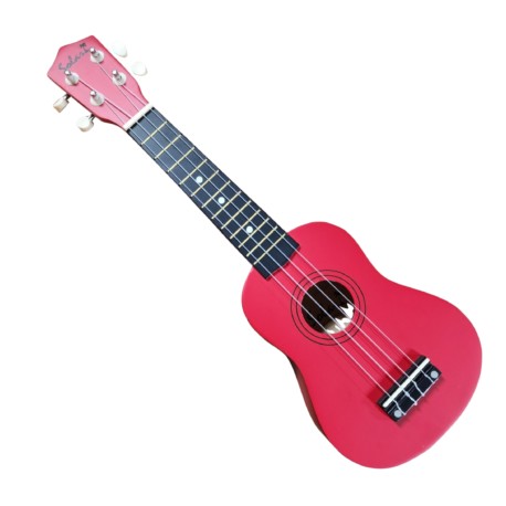 UKULELE SOPRANO CON FUNDA COLOR ROJO (Solar)